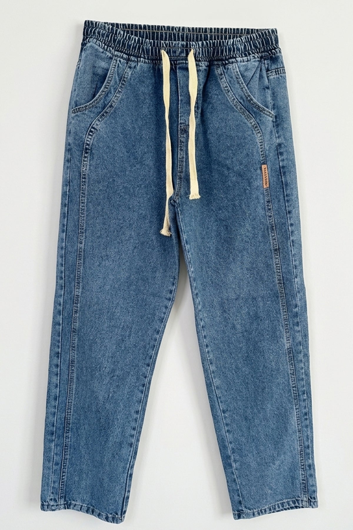Erkek Rahat Kesim Baggy Denim Pantolon