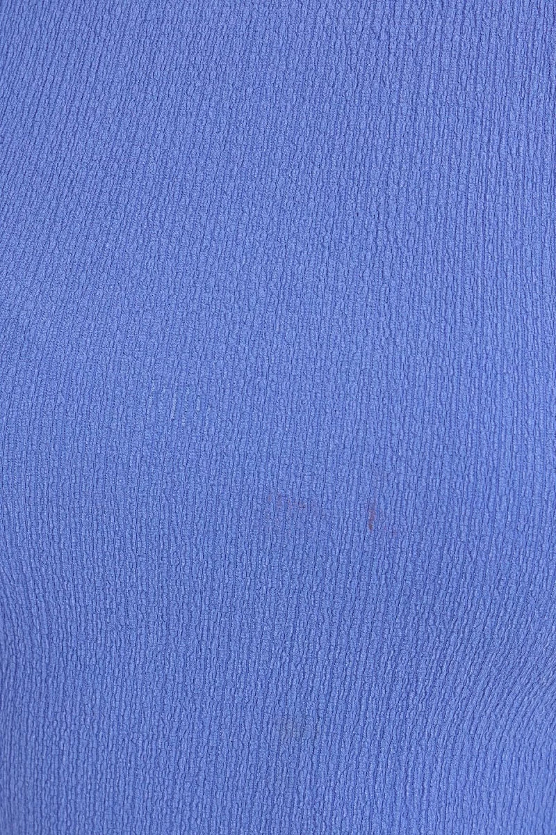 Kadın Yuvarlak Yaka Fırfırlı Kol Bluz