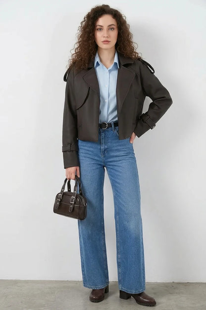 Kadın Klasik Yaka Oversize Ceket