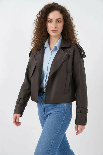 Kadın Klasik Yaka Oversize Ceket