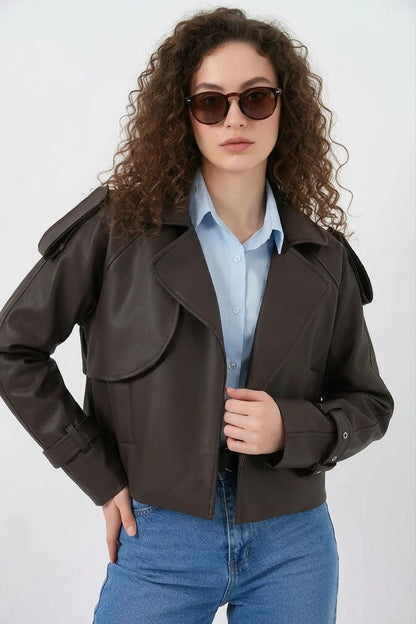 Kadın Klasik Yaka Oversize Ceket
