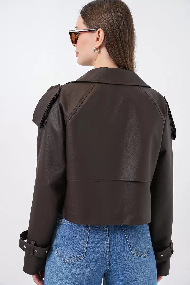 Kadın Klasik Yaka Oversize Ceket