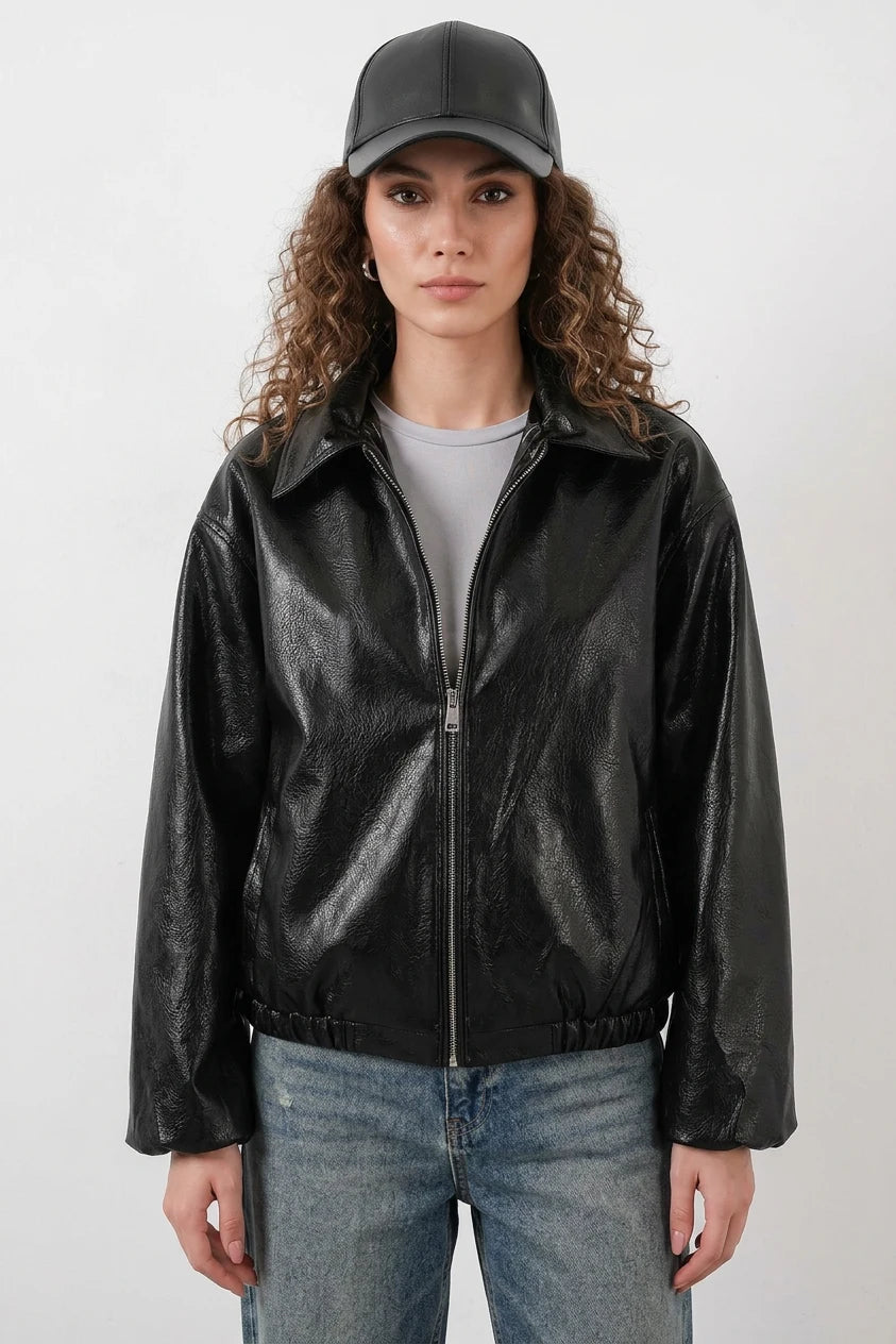 Kadın Klasik Yaka Oversize Ceket
