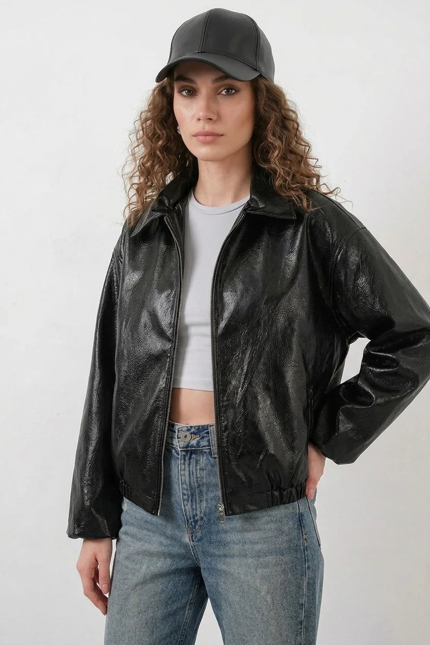 Kadın Klasik Yaka Oversize Ceket