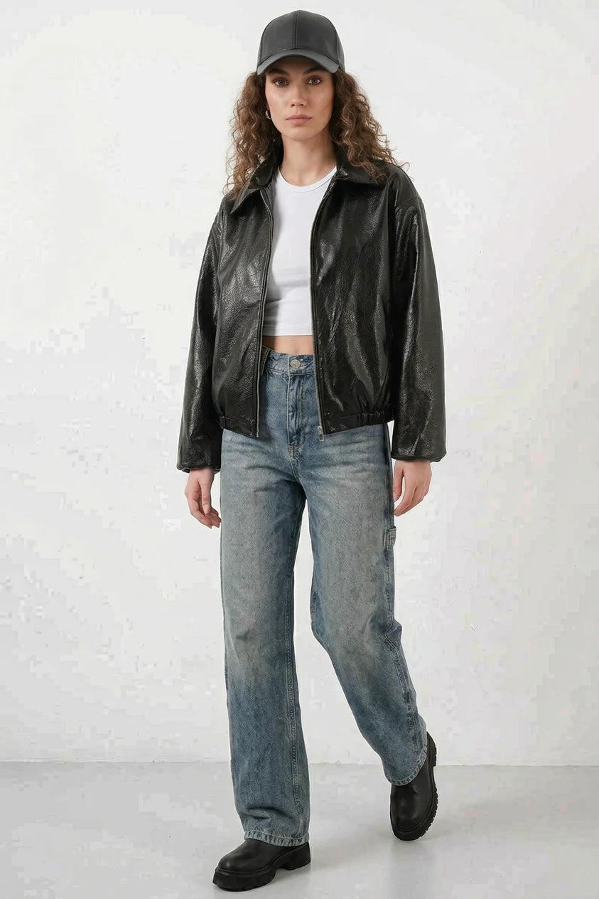 Kadın Klasik Yaka Oversize Ceket