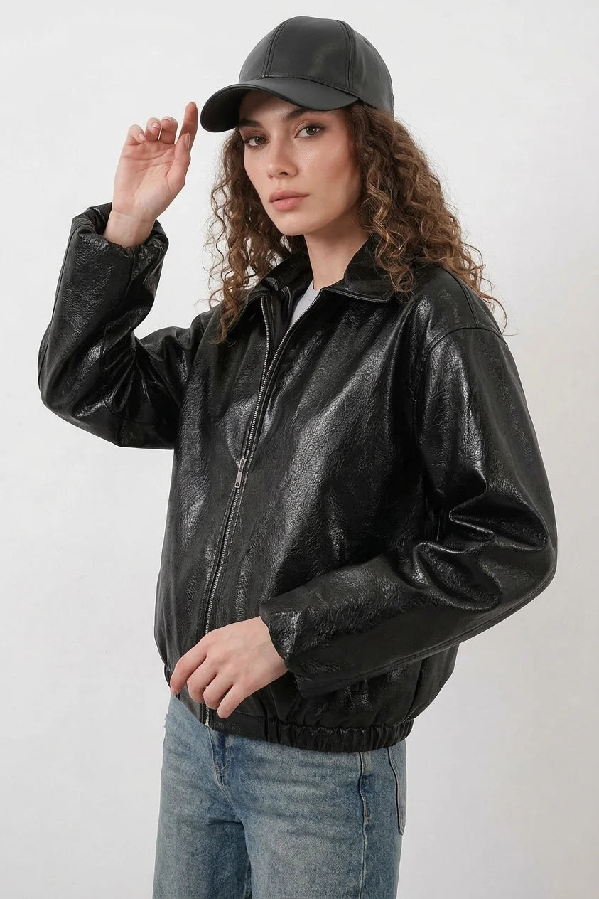 Kadın Klasik Yaka Oversize Ceket