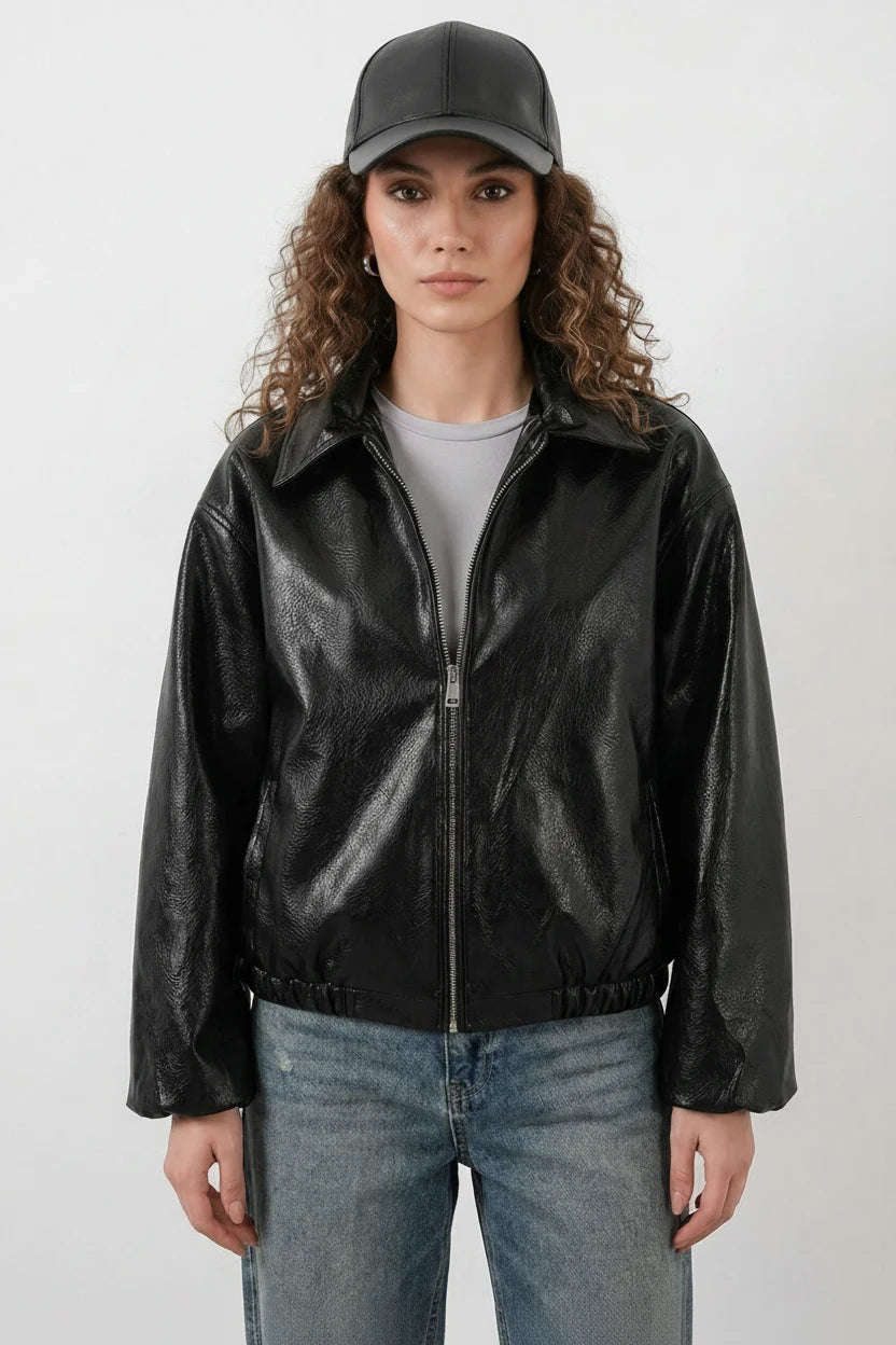 Kadın Klasik Yaka Oversize Ceket