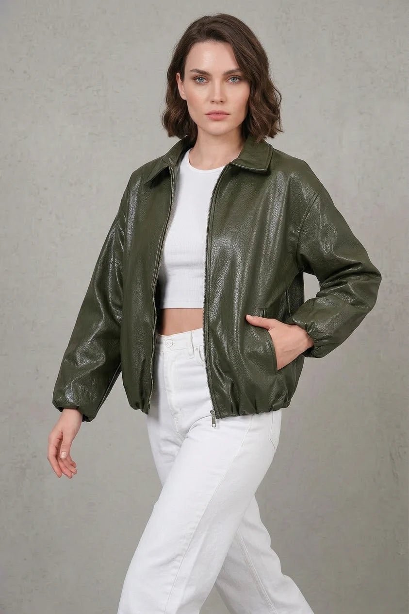 Kadın Klasik Yaka Oversize Ceket