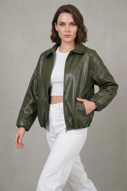 Kadın Klasik Yaka Oversize Ceket