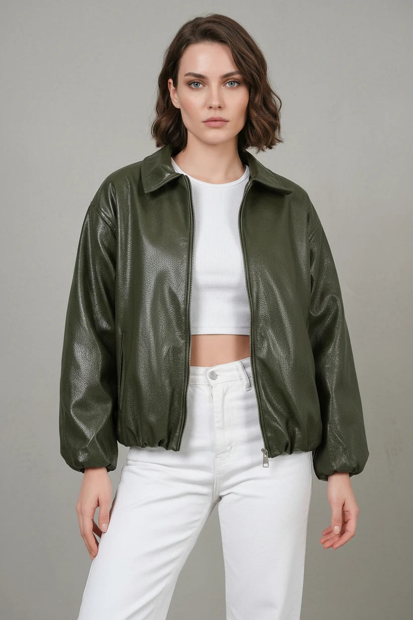 Kadın Klasik Yaka Oversize Ceket