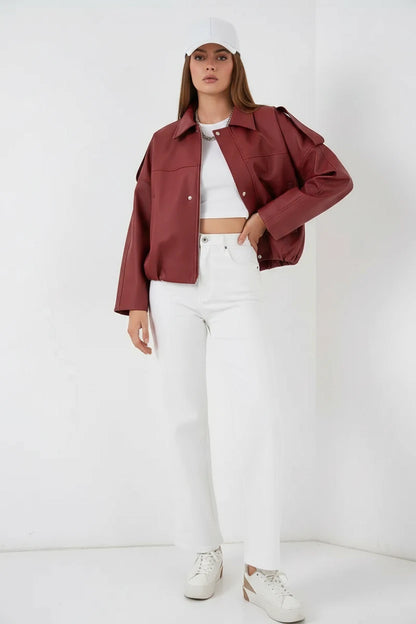 Kadın Klasik Yaka Oversize Ceket