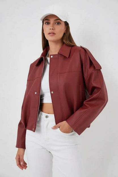 Kadın Klasik Yaka Oversize Ceket