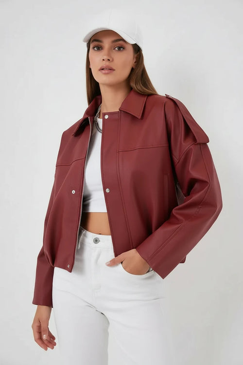 Kadın Klasik Yaka Oversize Ceket