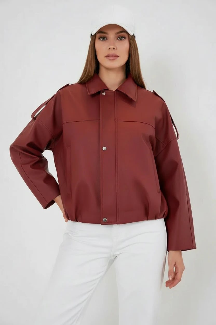 Kadın Klasik Yaka Oversize Ceket