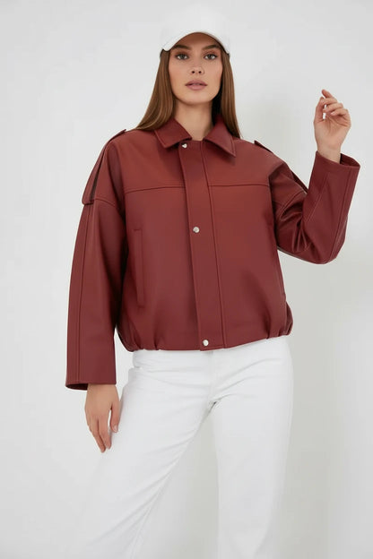Kadın Klasik Yaka Oversize Ceket