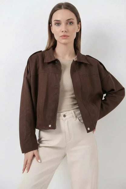 Kadın Klasik Yaka Oversize Ceket
