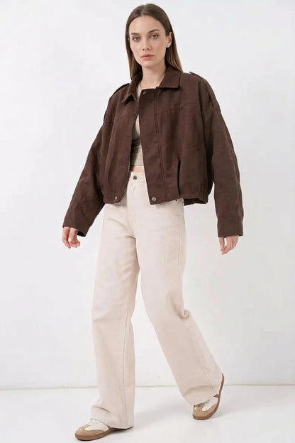 Kadın Klasik Yaka Oversize Ceket