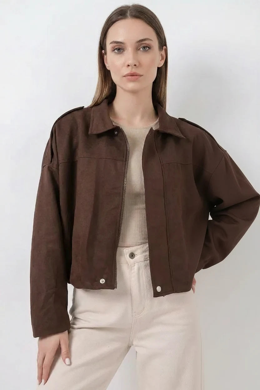 Kadın Klasik Yaka Oversize Ceket