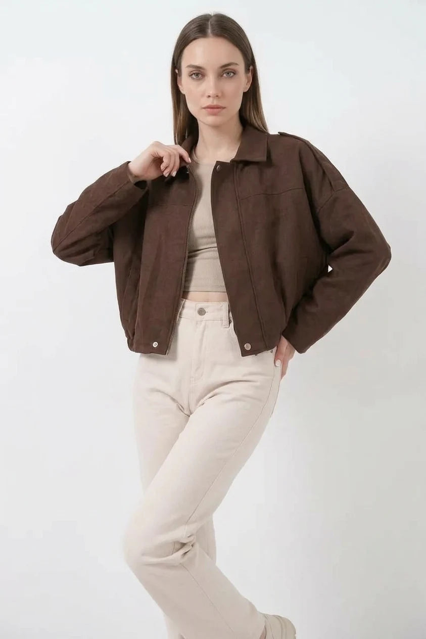Kadın Klasik Yaka Oversize Ceket