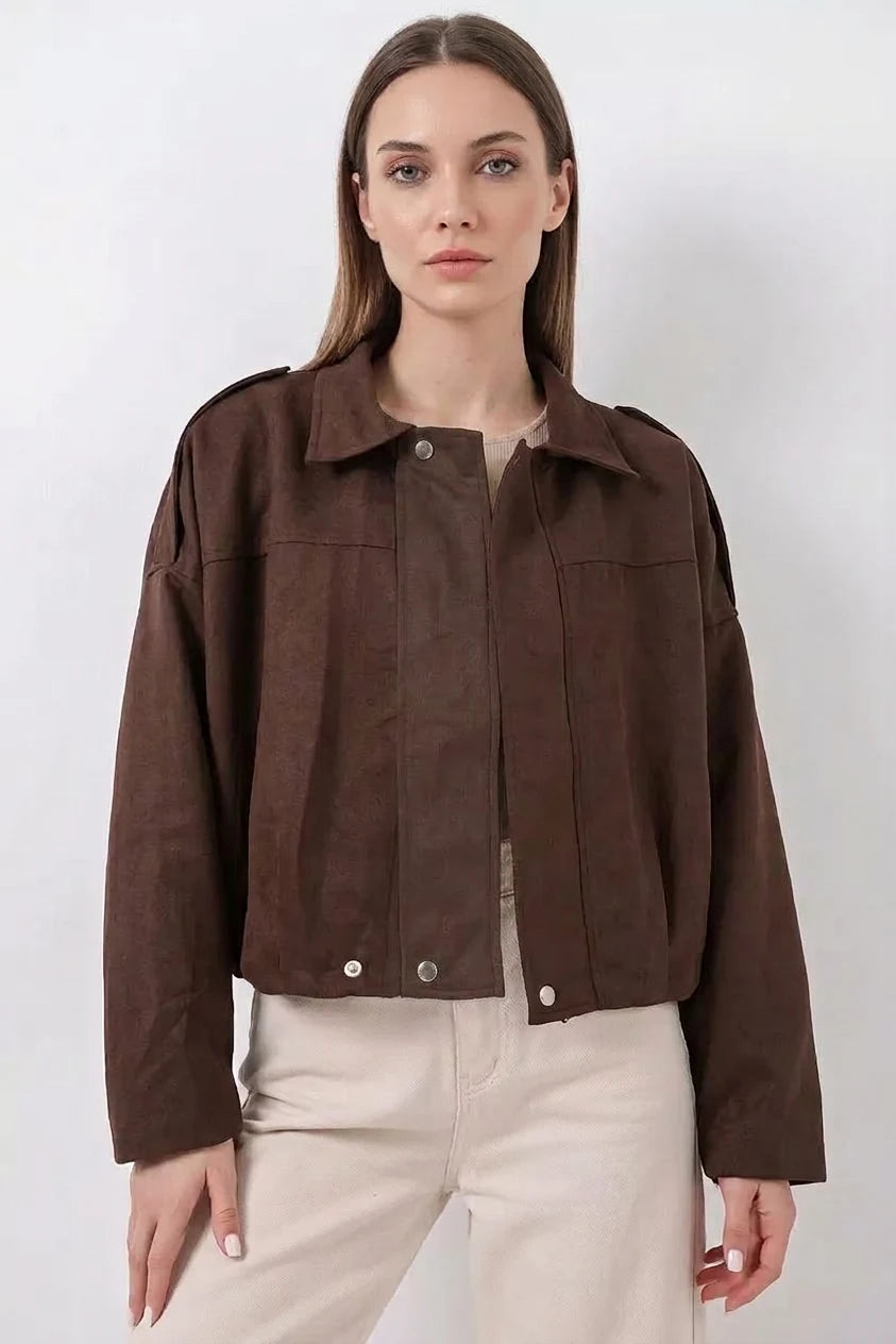 Kadın Klasik Yaka Oversize Ceket
