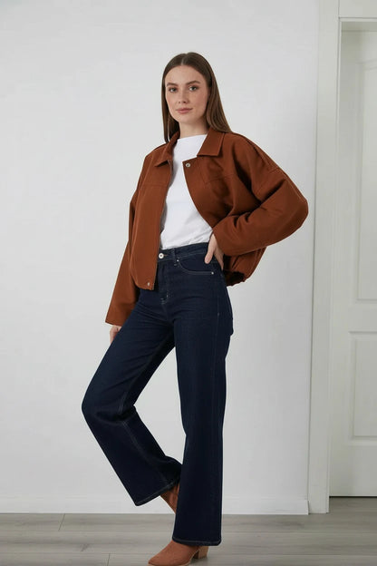 Kadın Klasik Yaka Oversize Ceket