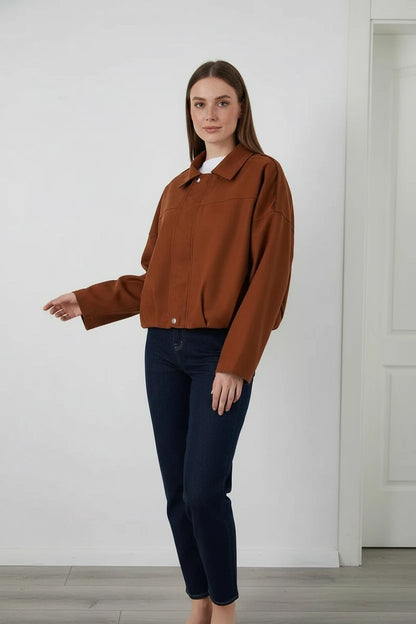 Kadın Klasik Yaka Oversize Ceket