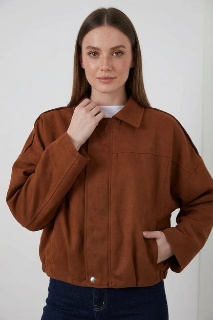 Kadın Klasik Yaka Oversize Ceket