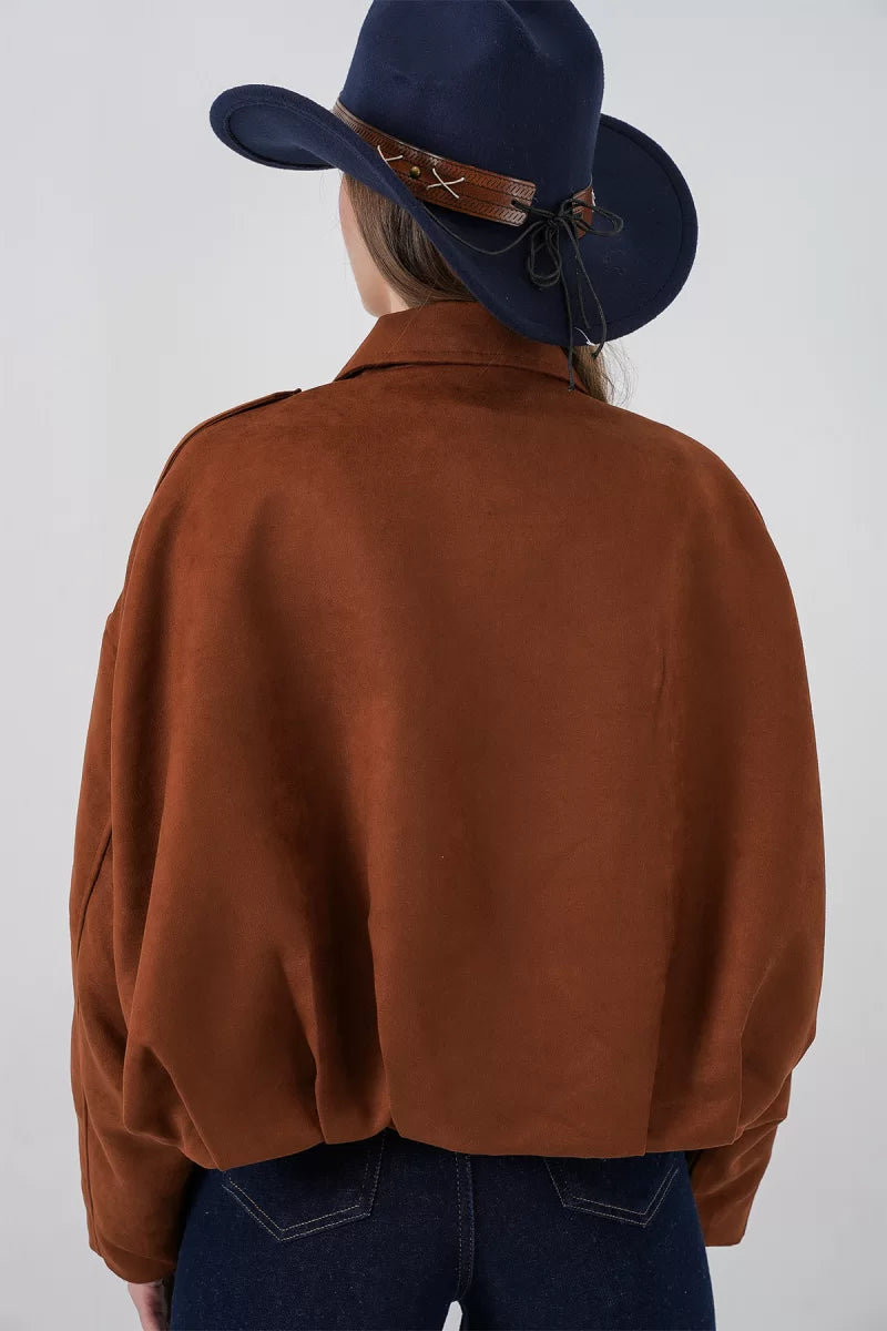 Kadın Klasik Yaka Oversize Ceket