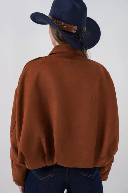 Kadın Klasik Yaka Oversize Ceket