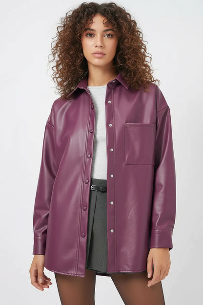 Kadın Oversize Kesim Gömlek