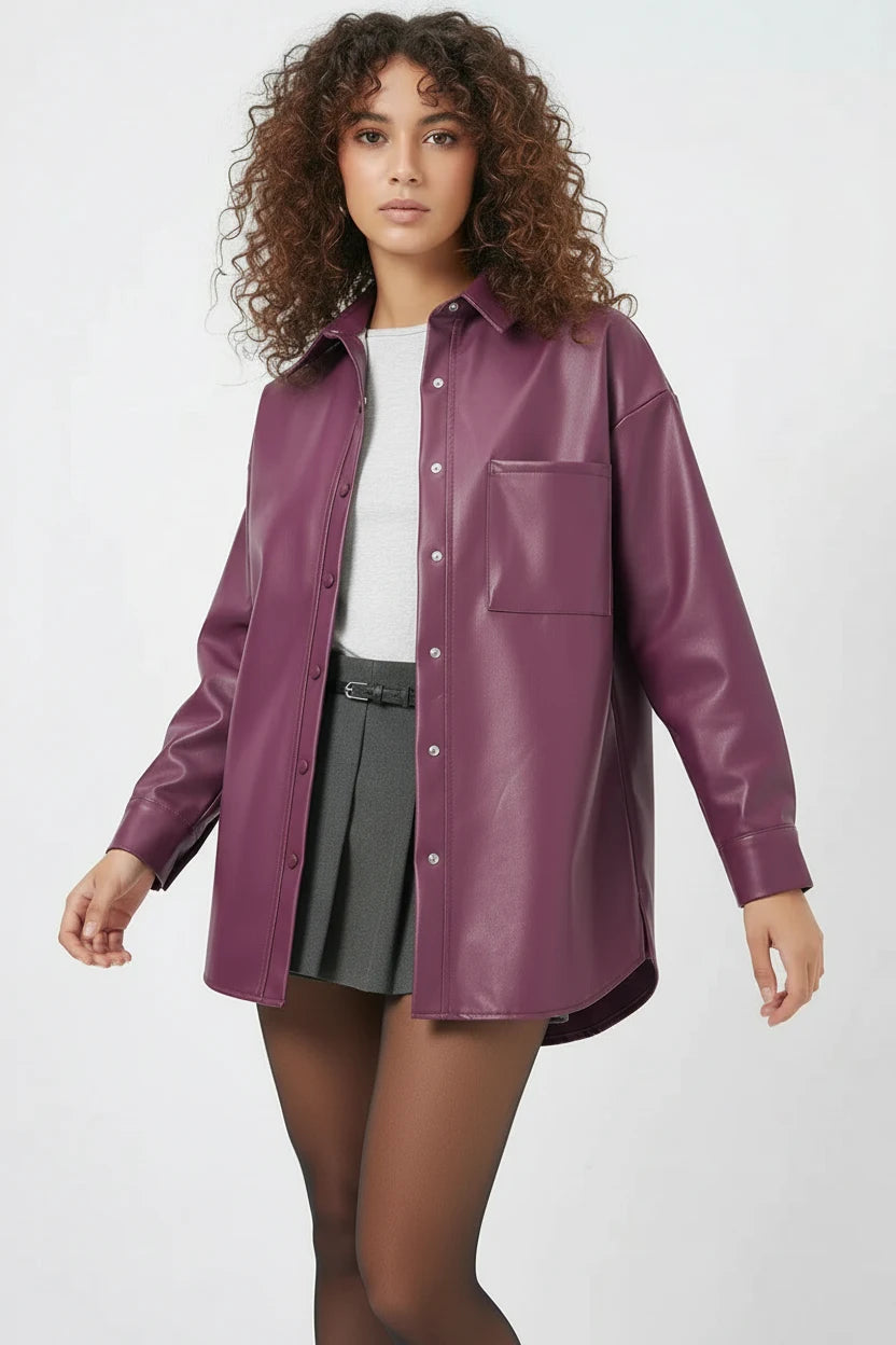 Kadın Oversize Kesim Gömlek