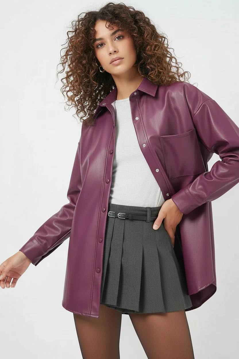 Kadın Oversize Kesim Gömlek