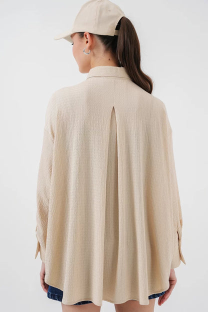 Kadın Oversize Kesim Gömlek