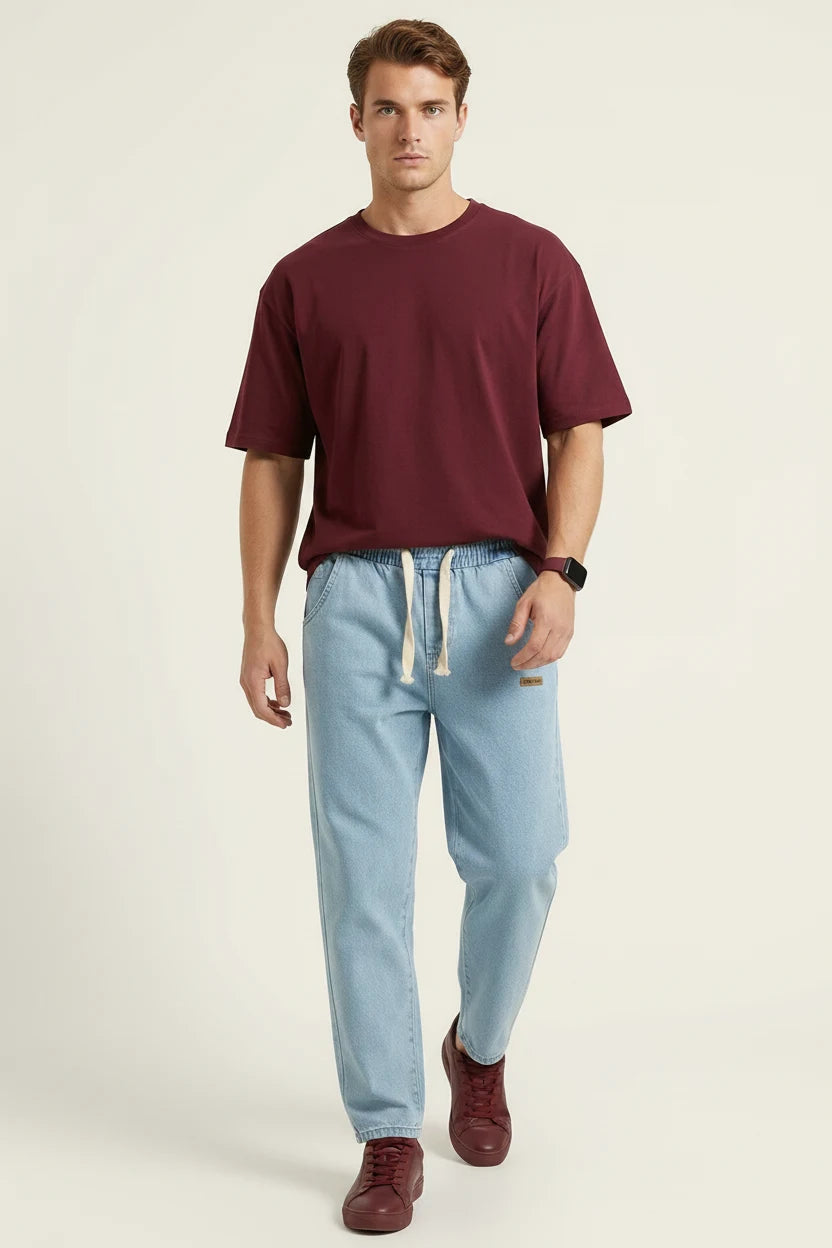 Erkek Rahat Kesim Denim Pantolon