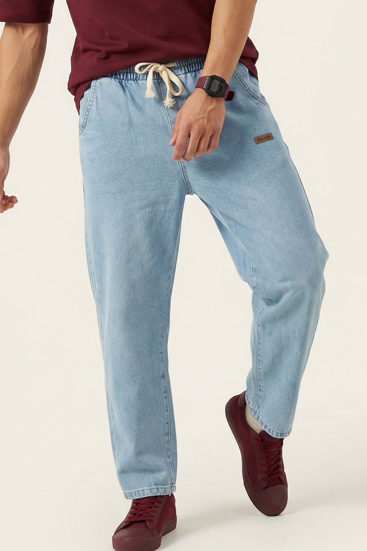 Erkek Rahat Kesim Denim Pantolon