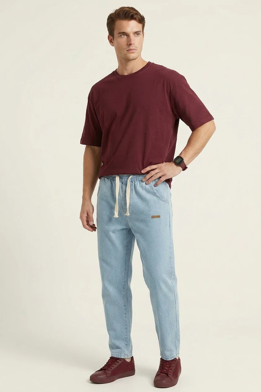 Erkek Rahat Kesim Denim Pantolon