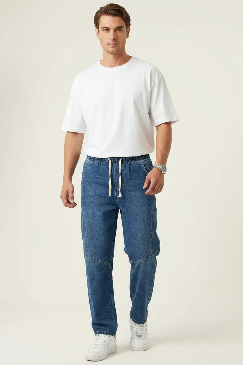 Erkek Rahat Kesim Denim Pantolon