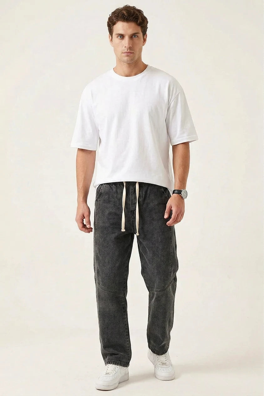 Erkek Rahat Kesim Denim Pantolon