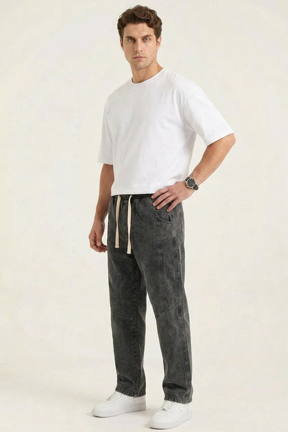 Erkek Rahat Kesim Denim Pantolon