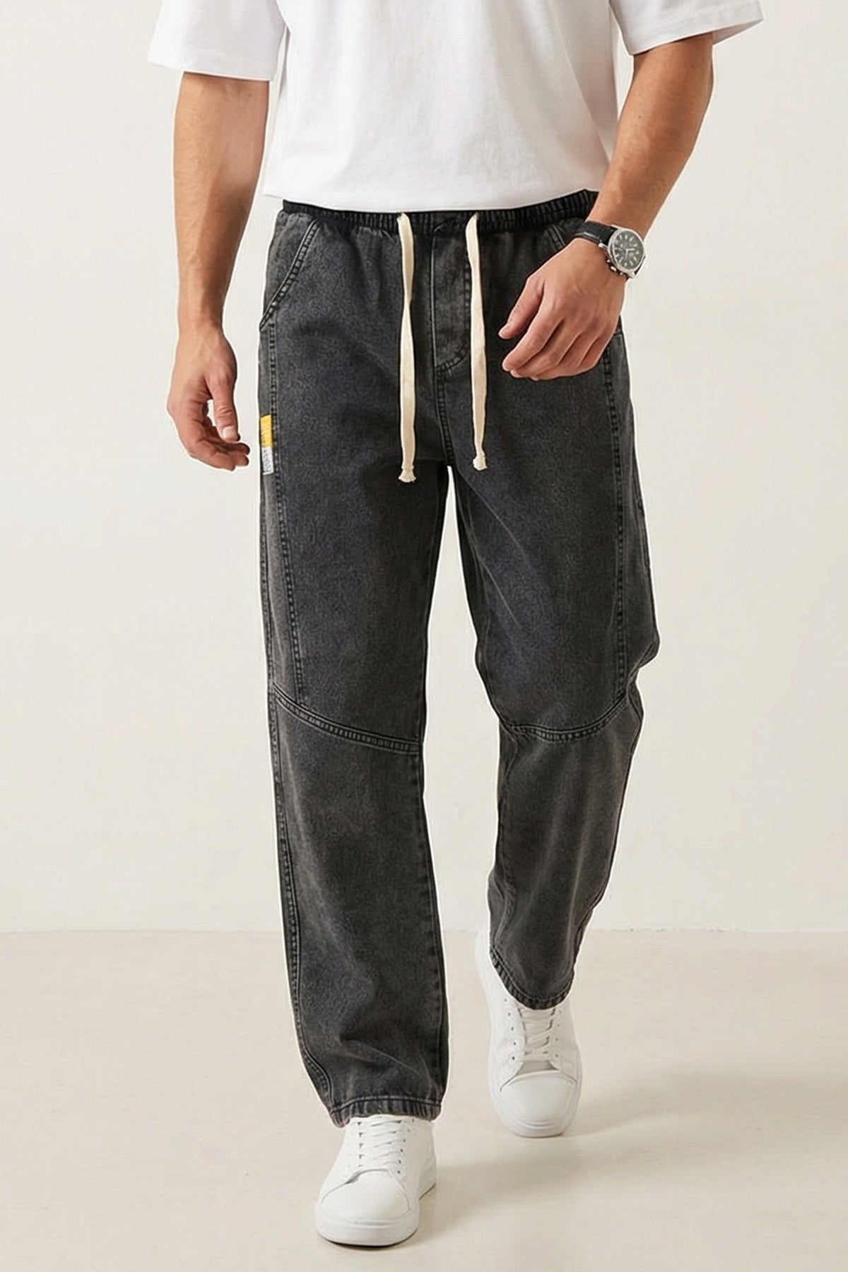 Erkek Rahat Kesim Denim Pantolon