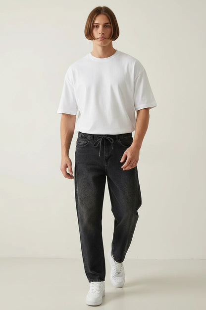 Erkek Rahat Kesim Baggy Denim Pantolon