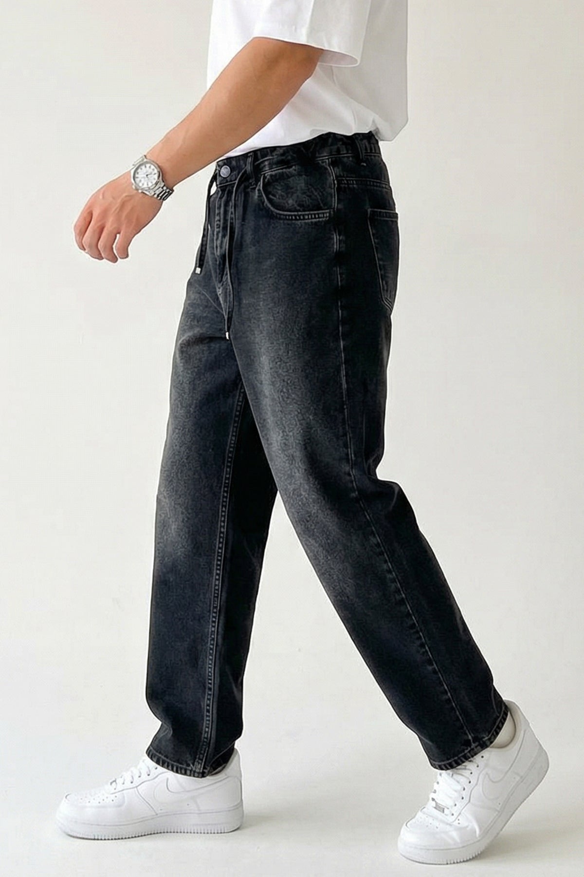 Erkek Rahat Kesim Baggy Denim Pantolon