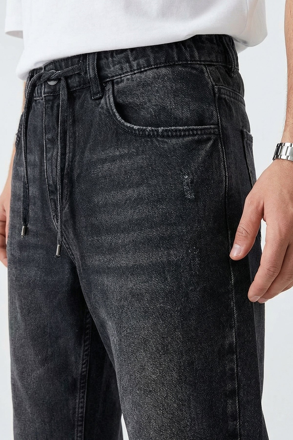 Erkek Rahat Kesim Baggy Denim Pantolon