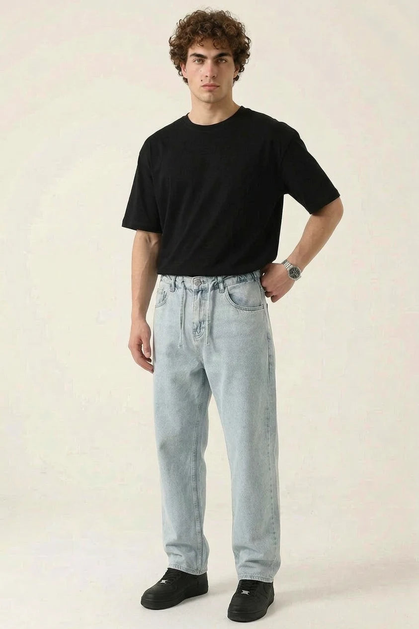 Erkek Rahat Kesim Denim Pantolon