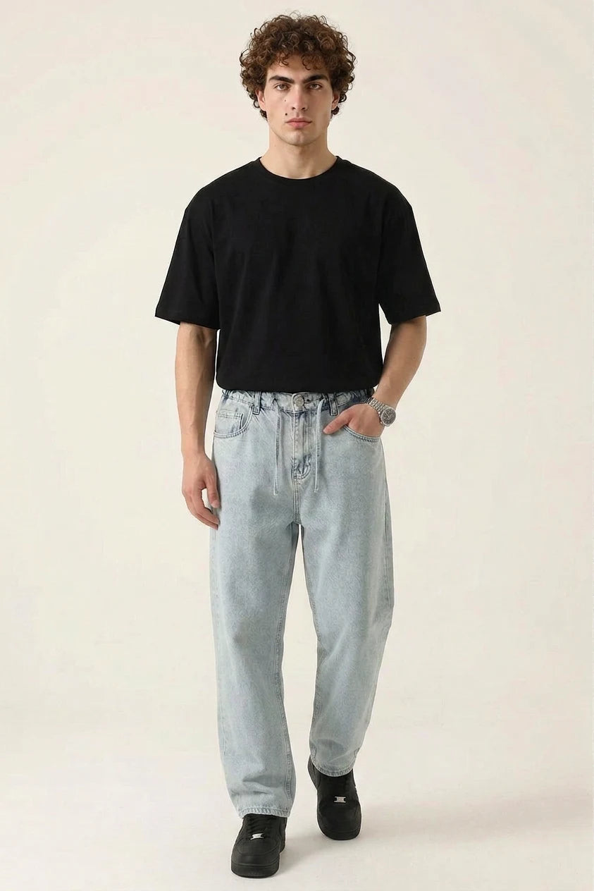 Erkek Rahat Kesim Denim Pantolon