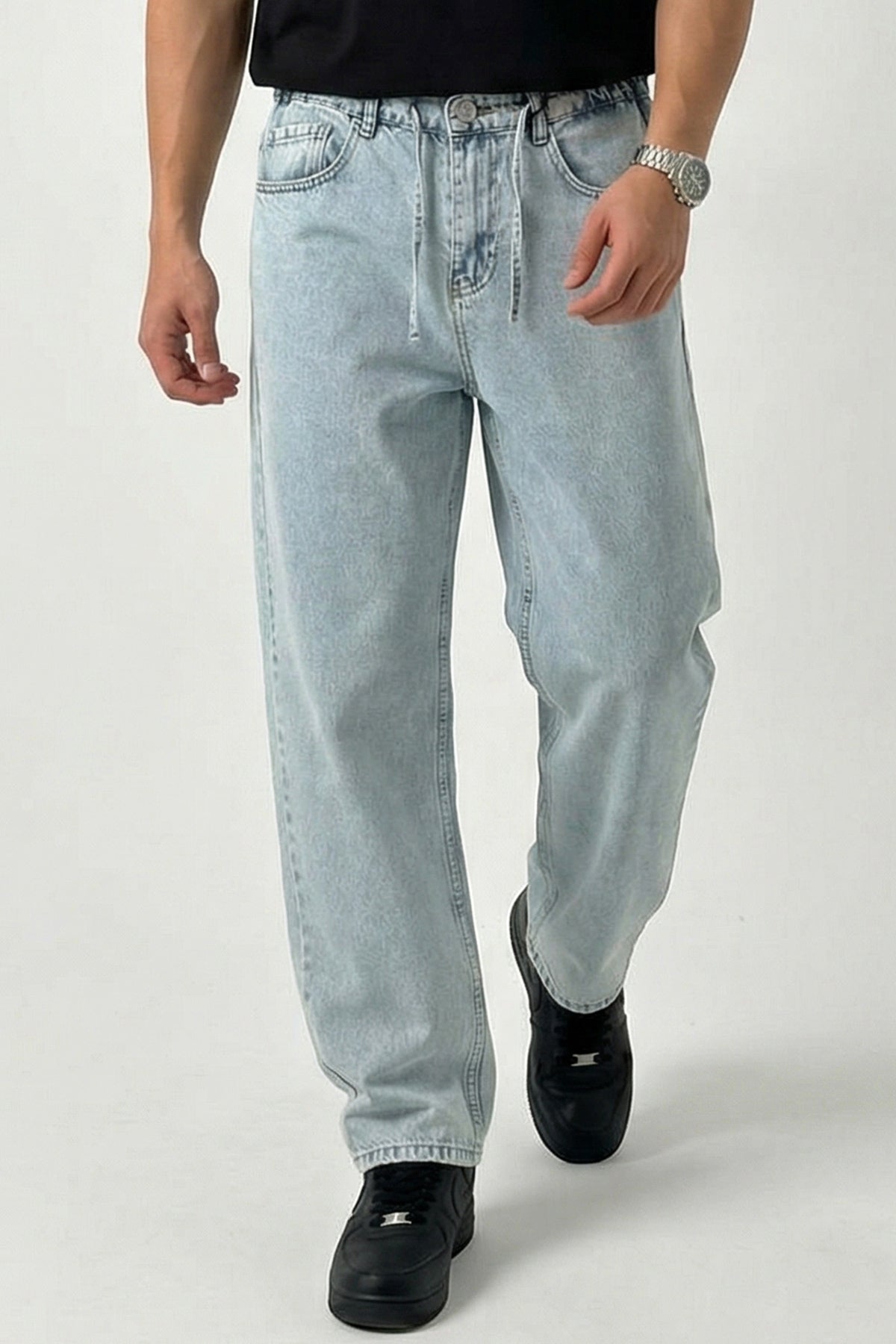 Erkek Rahat Kesim Denim Pantolon