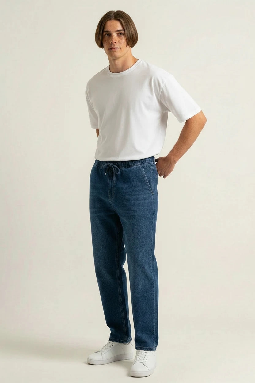Erkek Rahat Kesim Denim Pantolon