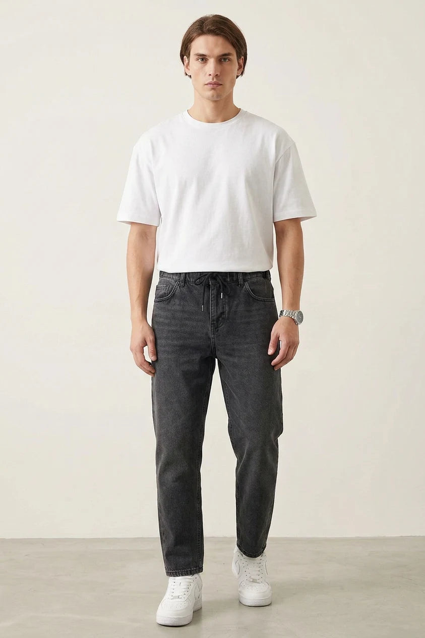 Erkek Rahat Kesim Baggy Denim Pantolon