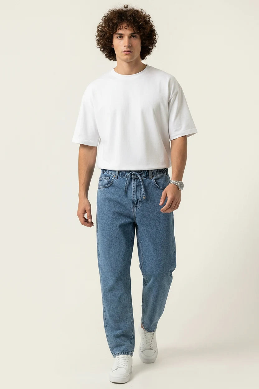 Erkek Rahat Kesim Denim Pantolon