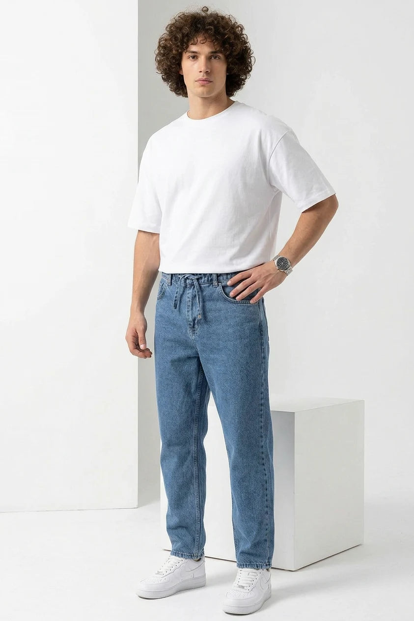 Erkek Rahat Kesim Denim Pantolon